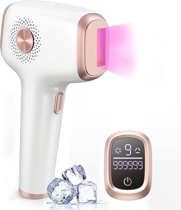 Laser Hair Removal with Ice Cooling Care Function for Women Permanent,999,999 Flashes Painless IPL Hair Remover