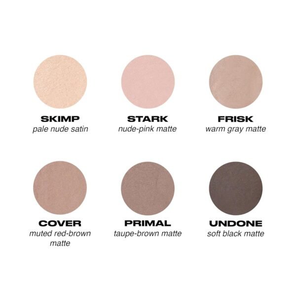 URBAN DECAY Naked 2 Basics Eyeshadow Palette, Velvety Matte Finish, 6 Nude Taupe & Brown Neutral Eye Shadows, Natural Everyday to Smokey Eye Makeup Looks, Travel Friendly Size, Vegan, Cruelty-free - Image 4